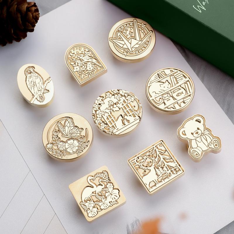 Wax Seal Stamp Set - Zwierzęta Botaniczne Pieczęć Woskowa Klasyczne Pieczęcie