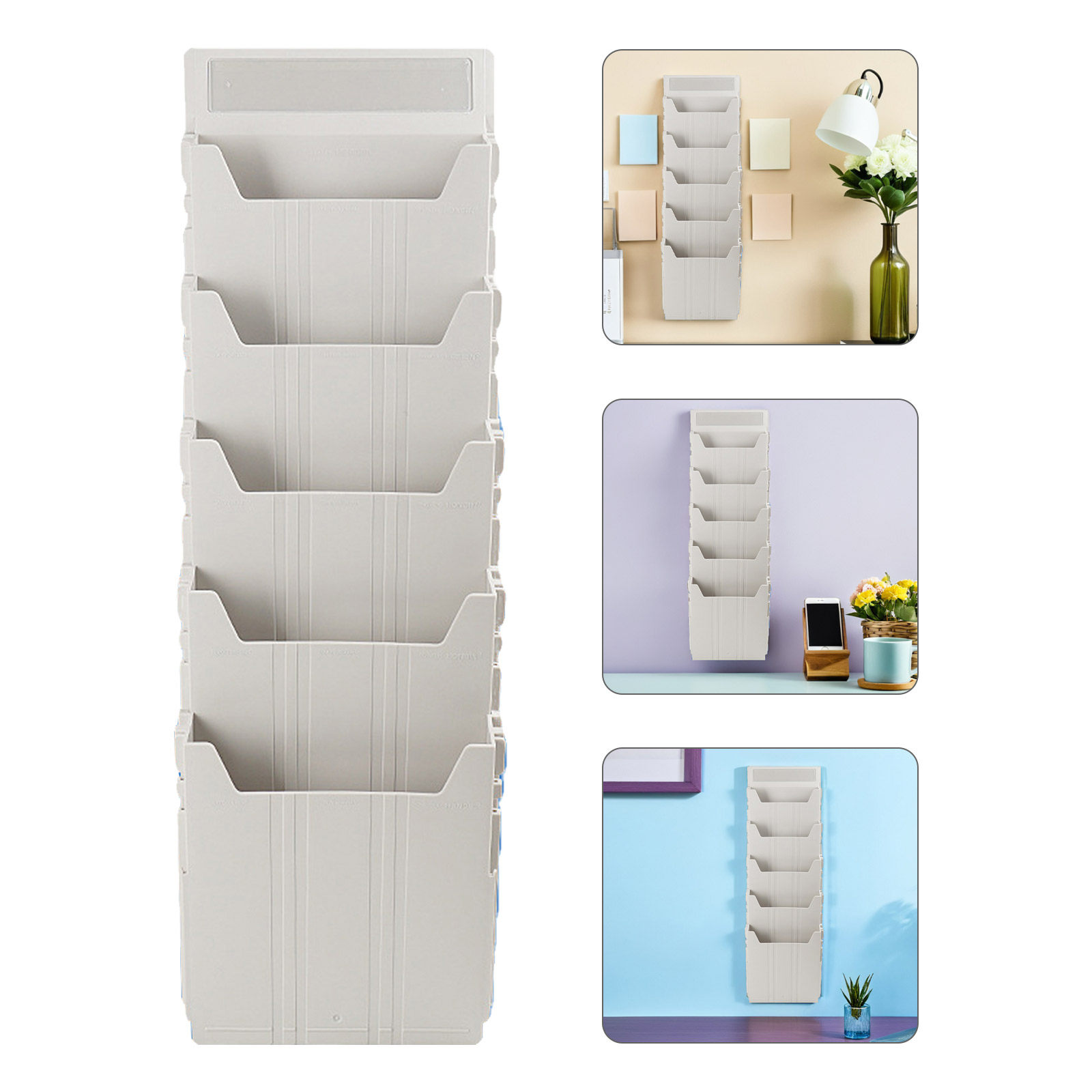 Magazine Holder Rack - Montowany na ścianie, rozszerzalny organizer na