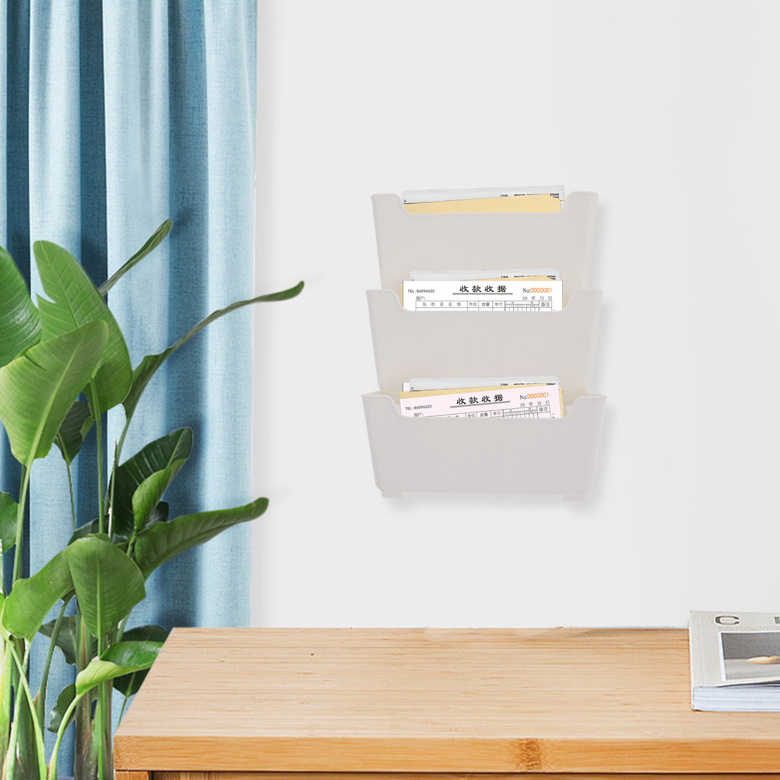 Magazine Holder Rack - 1 zestaw – przezroczysty, montowany na