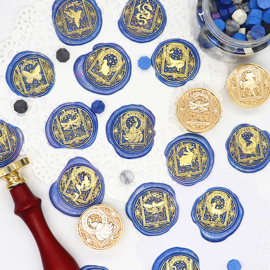 Niebo zwierząt pieczęć woskowa – Wax Seal Stamp Set recenzja i cena